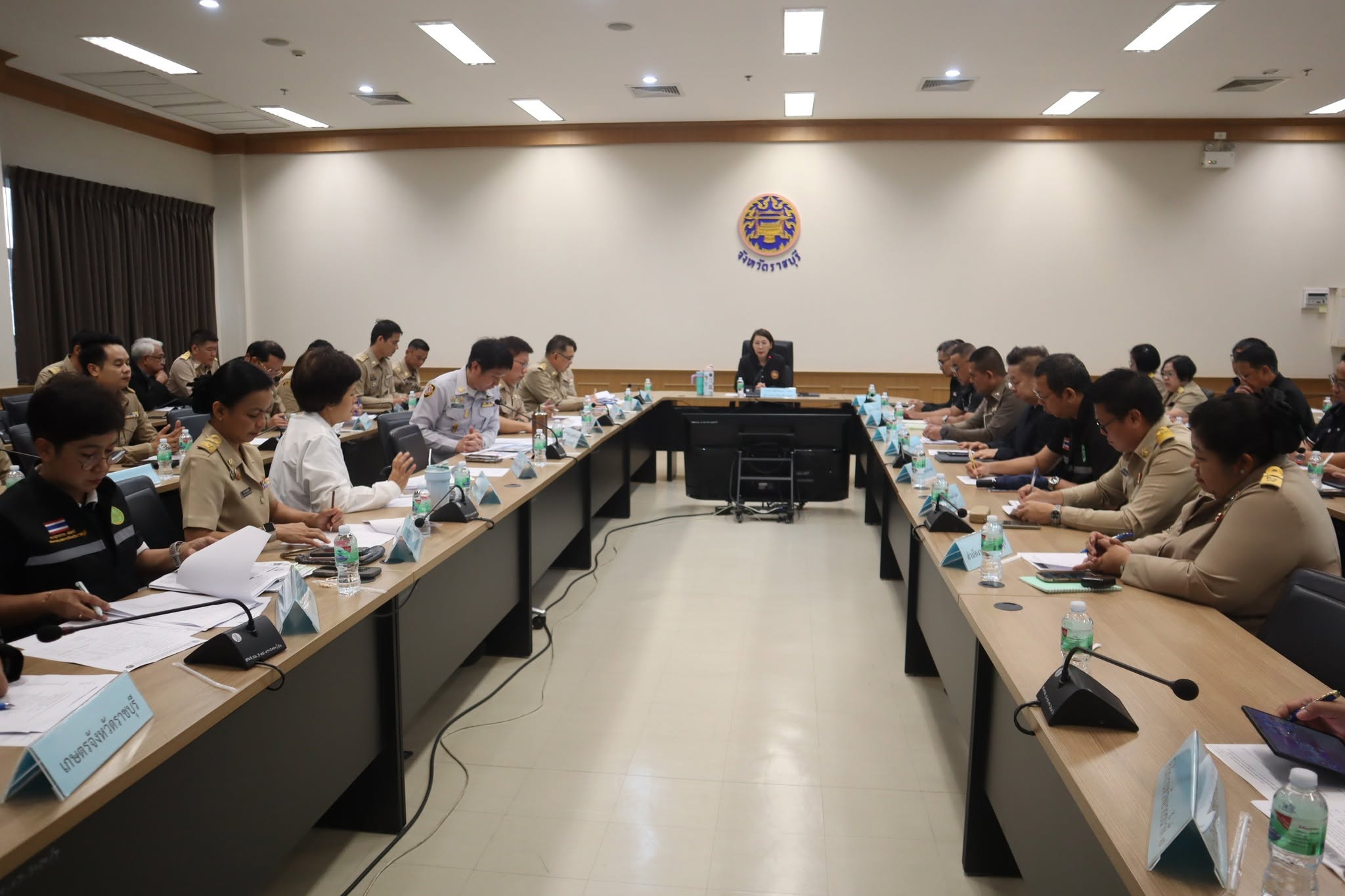 พาณิชย์ฯ ราชบุรี เข้าร่วมประชุมศูนย์บัญชาการเหตุการณ์จังหวัดราชบุรี